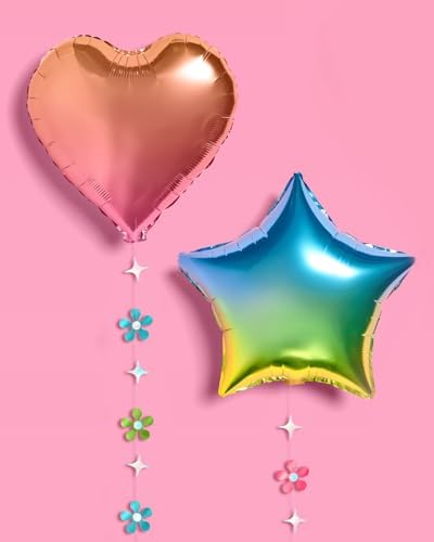 XO Fetti Groovy Rainbow Foil Balloon Pack 4 Pack