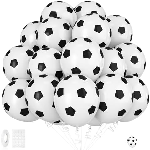 30pcs Soccer Balloons for Soccer Party Decorations