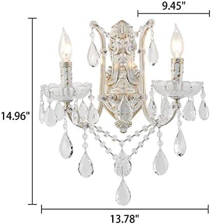 YLONG-ZS Crystal Wall Sconce Modern Wall Light