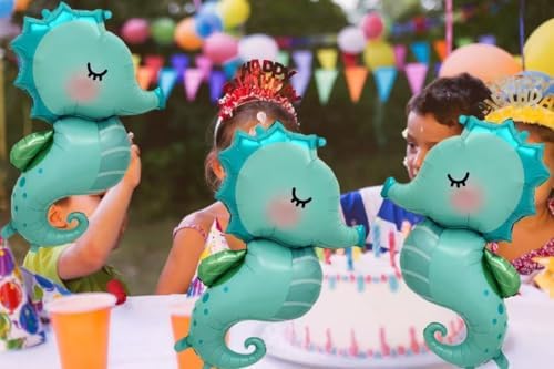 386 Inch Sea Horse Mylar Balloons Set of 6