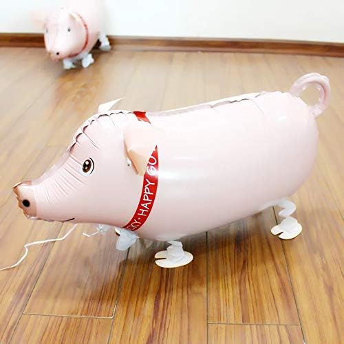 Soochat Walking Pig Balloons 3Pcs Decorations
