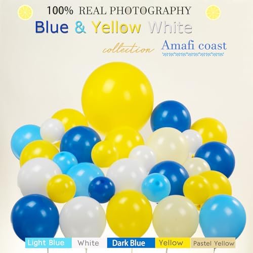Lemon Foil Balloon Garland Arch Kit 136 Pcs