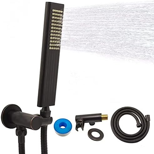 Solid Brass Handheld Shower Head with Adjustable Hose Set