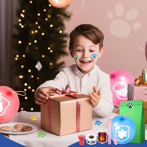 75PCS Dog Paw Party Favor Pack for Kids