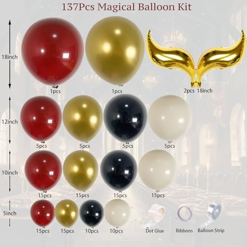 137PCS Magical Balloon Arch Garland Kit for Fantasy Parties