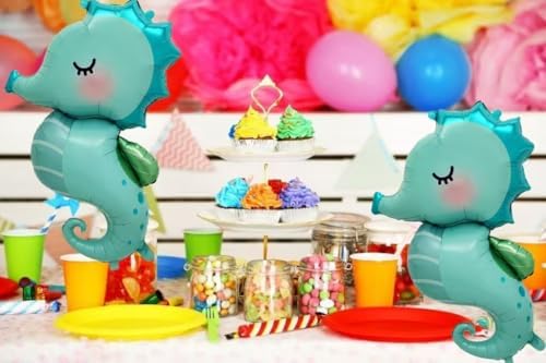 386 Inch Sea Horse Mylar Balloons Set of 6