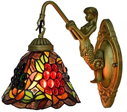 European Style Wall Lamp Black Bottom Grape Design