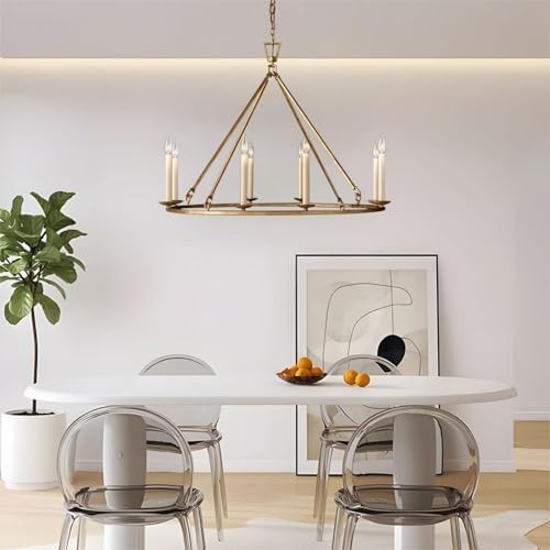 LOVEDIMA 354 Antique Brass 8 Light Chandelier