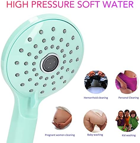 High Pressure Shower Head with 2 Spray Modes Green