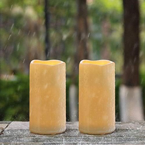 Amagic 3x6 Inch Waterproof Flameless Candles with Remote and Timer