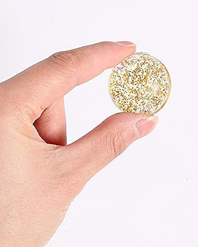 Pllieay 24pcs Glitter Bouncy Balls for Kids