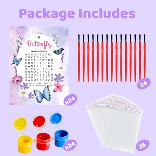 VENUSFIT 24 Piece Butterfly Party Favor Set