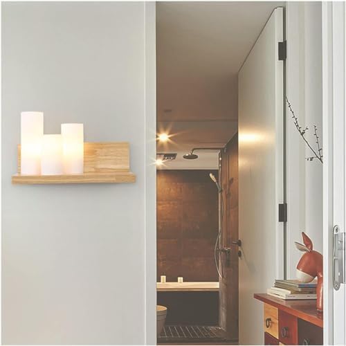 Modern Simple Solid LED Wall Light Candle Shape Frosted Glass Wall Lamp