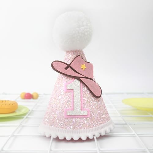 KOJIN First Birthday Cowgirl Crown for Girls