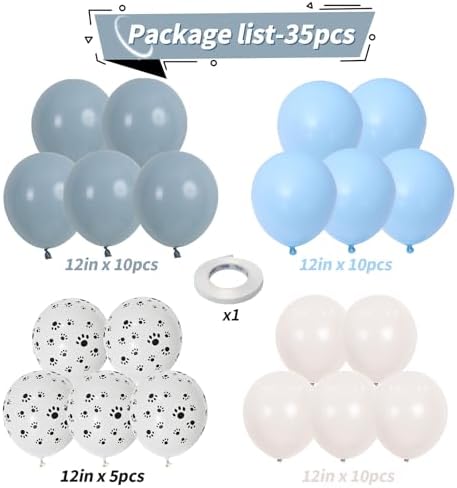 Adorable Dog Paw Balloon Set for Puppy Parties