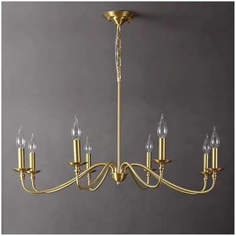 Modern Golden Candle Chandelier Pendant Light