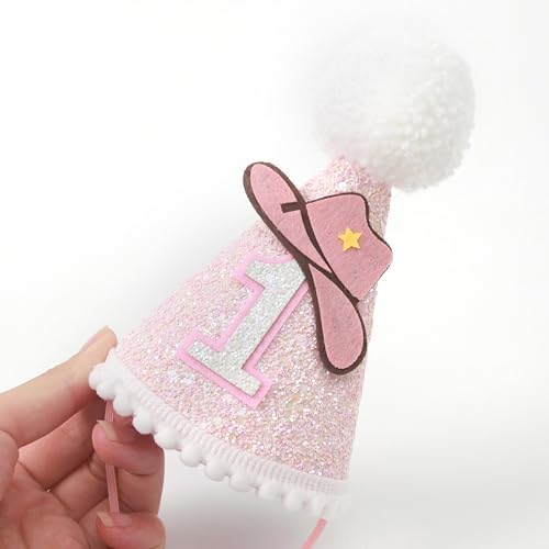 KOJIN First Birthday Cowgirl Crown for Girls