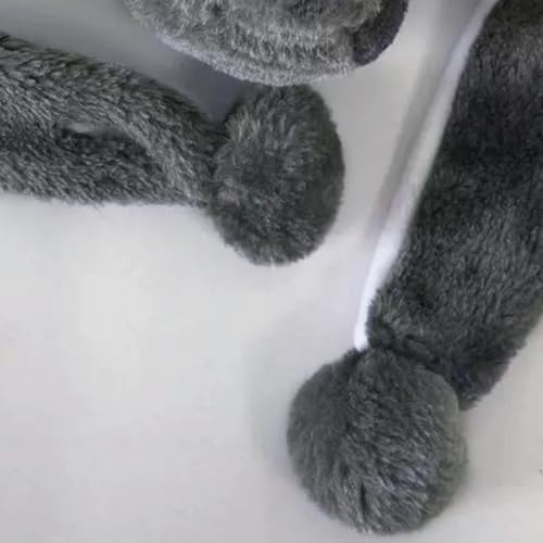 Plush Animal Hat with Ear Flaps for Kids Teens Adults Halloween Party