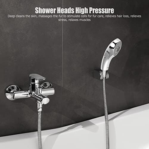 Handheld Shower Head with Massage Nozzle and Ergonomic Handle