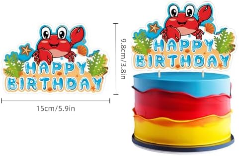Crab Birthday Party Decorations Set