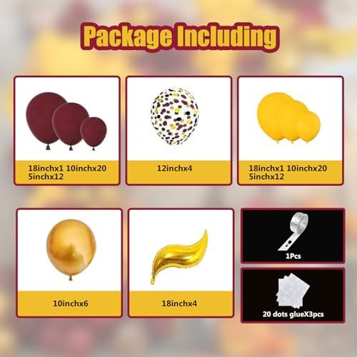 Magical Wizard School Balloon Garland with Bonus Snitch