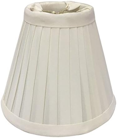 Royal Designs Inc Empire Pleated Chandelier Shade White 3x6x5