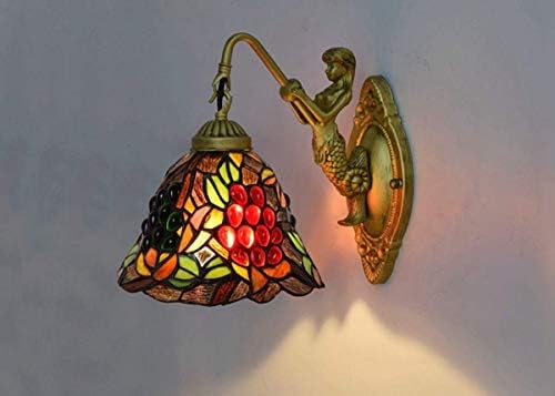 European Style Wall Lamp Black Bottom Grape Design