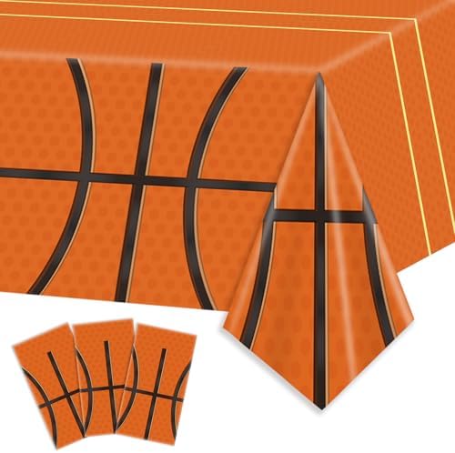 3pcs Basketball Party Tablecloth 54x108 Inches