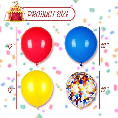 72PCS Carnival Party Balloons 12 Inch Decorations