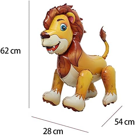 4D Walking Balloons Lion Panda Alpaca Birthday Party Decorations