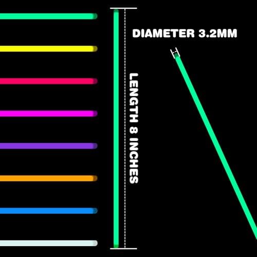 YixangDD 1000PCS Ultra Bright Glow Sticks Party Pack