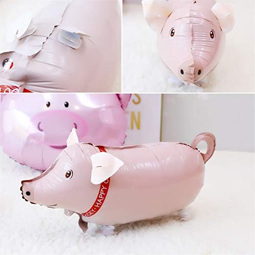 Soochat Walking Pig Balloons 3Pcs Decorations