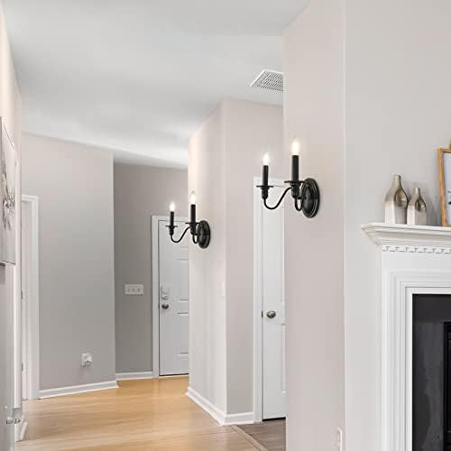 Farmhouse Wall Sconce 2 Pack Industrial Style