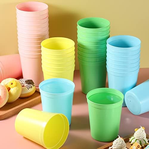 Gerrii 60 Piece 16oz Reusable Plastic Cups for Parties