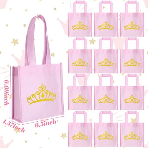Yinder Princess Party Favor Set with Crown Tiara Wands and Bags