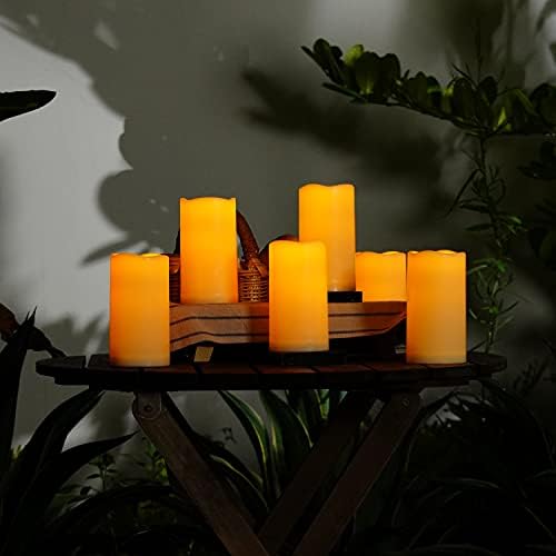 Amagic 3x6 Inch Waterproof Flameless Candles with Remote and Timer