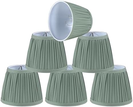 Aspen Creative 51521-6 6-Piece Clip-On Chandelier Lamp Shade