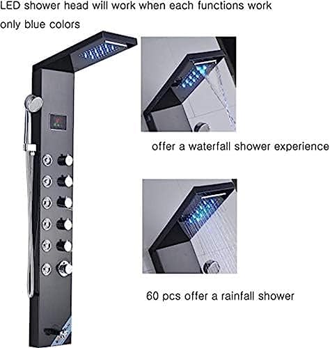 TECKI Shower Head with 8 Massage Nozzles and Hand Sprayer