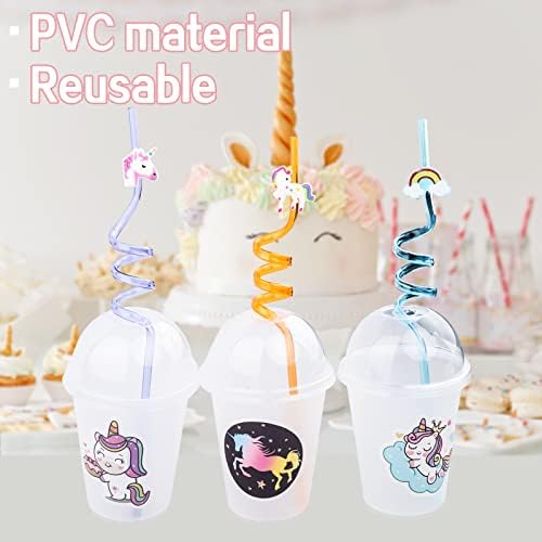 220Pcs Unicorn Party Favors Pack with Bracelets and Stickers