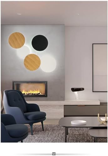 Modern Round LED Wall Lamp for Living Room and Bedside Lighting