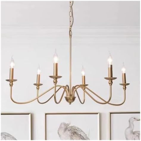 Modern Golden Candle Pendant Light Chandelier