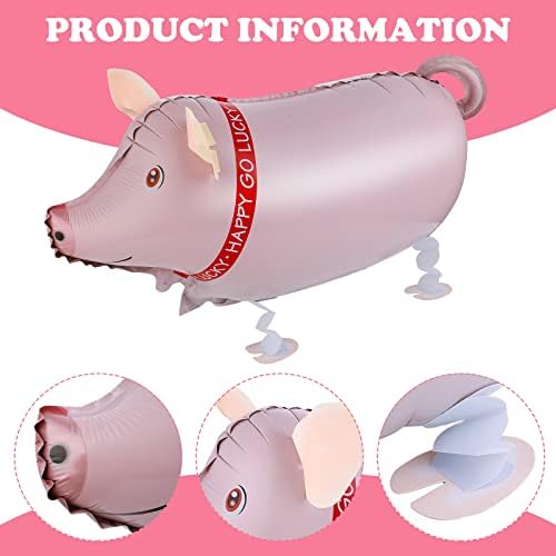 Grevosea 6 Farm Animal Balloons for Birthday Party Decor