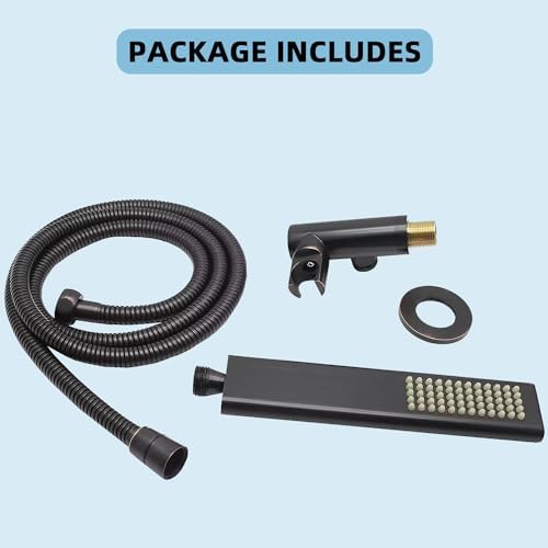 Solid Brass Handheld Shower Head with Adjustable Hose Set