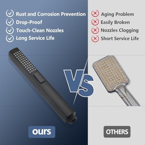UCLIMAA Handheld Shower Head with Slide Bar Combo