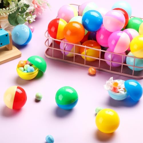 120 Pcs 2 Inch Colored Gumball Machine Capsules