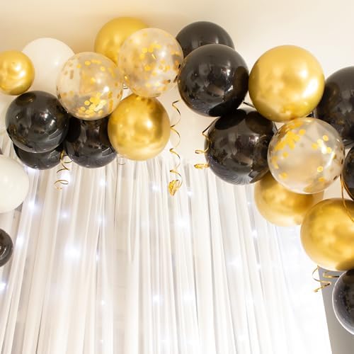 Mr Pen Metallic Gold Balloons 12 Inch 54 Pack
