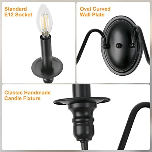 Farmhouse Wall Sconce 2 Pack Industrial Style