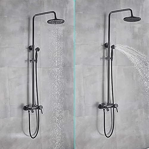 TECKI LED Shower Head with Hand Sprayer and 8 Massage Nozzles