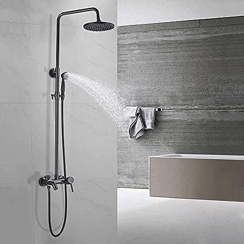 TECKI LED Shower Head with Hand Sprayer and 8 Massage Nozzles