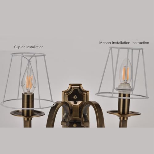 Asixxsix 3Pcs Fabric Lampshade Set for Table and Wall Lamps